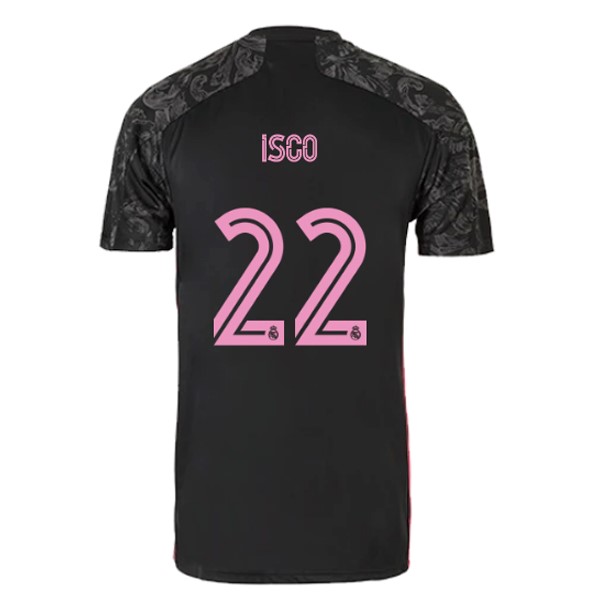 Camiseta Real Madrid Replica Tercera Ropa NO.22 Isco 2020/21 Negro